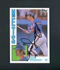 Dave Kingman 1984 Topps AUTO - NY Mets #573 NM-MT