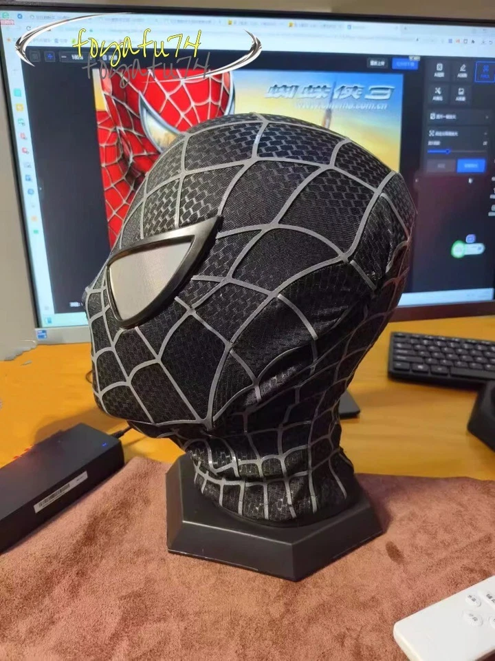 Tobey Maguire Spider-man Casco Disfraz Disfraz Máscaras 3D utilería Regalos navideños ¡EE. UU.!! Foto 2 de 4