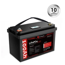 Dr. Prepare 100Ah LiFePO4 Lithium Deep Cycle Battery - [10-year Warranty]