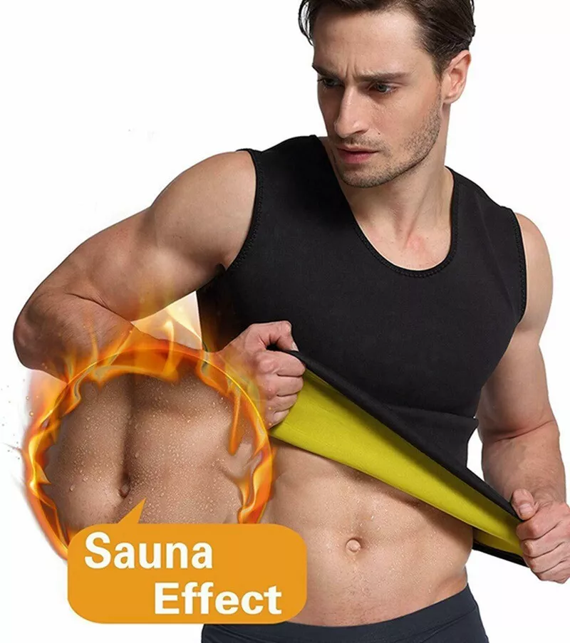 Fajas Para Hombres Sauna de Chaleco Reductoras Abdomen Perdida Peso Quemar  Grasa