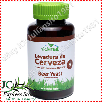 BEER YEAST LEVADURA DE CERVEZA 180 TABLETS SOURCE OF ENERGY BAD CHOLESTEROL