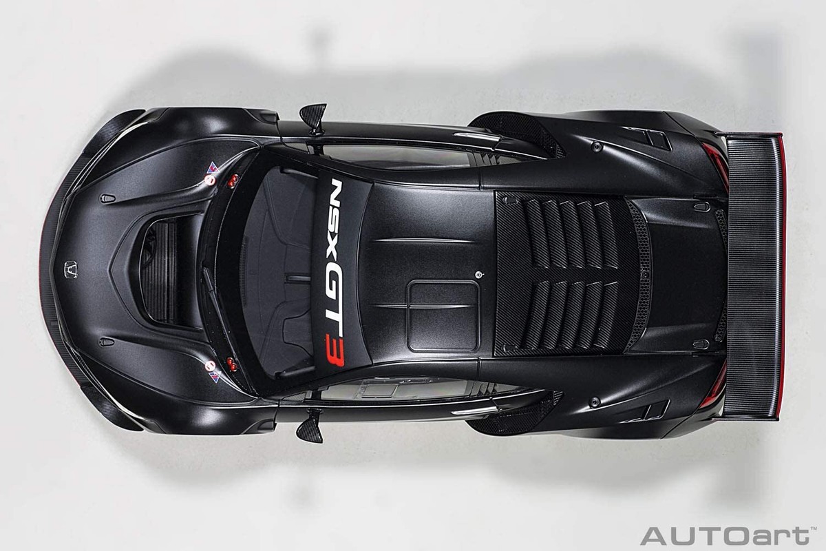AUTOart 81899 1/18 Honda NSX GT3 2018 Matte Black Die-cast Model