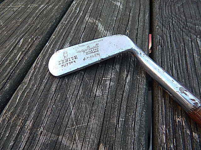 VINTAGE WOOD SHAFT ZENITH PUTTER GOLF CLUB HAND CRAFTED IN VINTAGE WOOD SHAFT ZENITH PUTTER GOLF CLUB HAND CRAFTED IN
