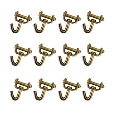 12 Pack Swivel J Hook for 2" Ratchet Tie Down Strap Car Hauler Trailer Truck 