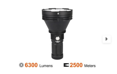 Suchscheinwerfer AceBeam K75 2.0 mit 6.300 Lm / 2.500m und GRATIS LASERGRAVUR