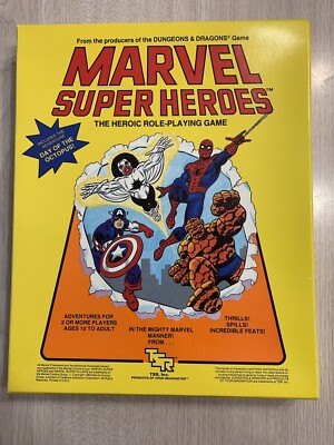 MARVEL SUPER HEROES HEROIC ROLE PLAYING GAME TSR 1984 6850 UNPUNCHED CLEAN! RPG