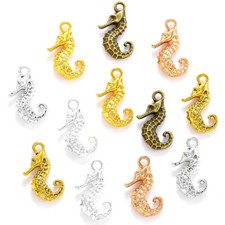 50pcs 22 14mm Alloy Charm seahorse Pendant for Handmade Crafts