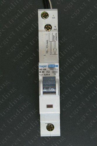 Hager RCBO 30mA AD ADN ADB ADC Range Circuit breaker - TESTED - Picture 14 of 40