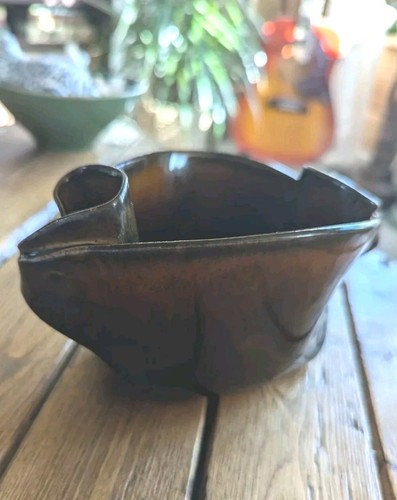 Hilborn Pottery Pinch Pot Signed By Hilborn. Planter, Candy Dish, Organizer.. - Picture 5 of 6