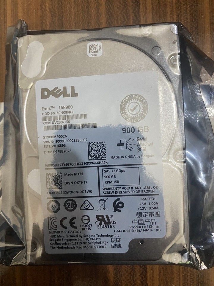 DELL XTH17 - 900GB 15K SFF SAS 12G HDD ST900MP0026 ME4 SERIES