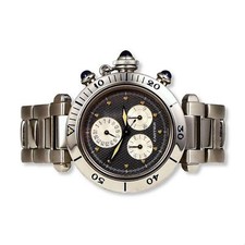 Cartier Pasha Chronograph Ref. 1352 in Stainless Steel Watch 2
