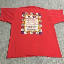 Vintage Crush Party T Shirt Men's Large Double Sided Red Pocket Love USA 90s