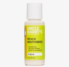 Uncle Harry's Natural Alkalizing Miracle Mouthwash, Oral Care Mouth Rinse, 8 oz