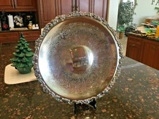 VTG Stunning 19" Sheridan Silver-plated 1969 Block & Bridal Horse Show Trophy