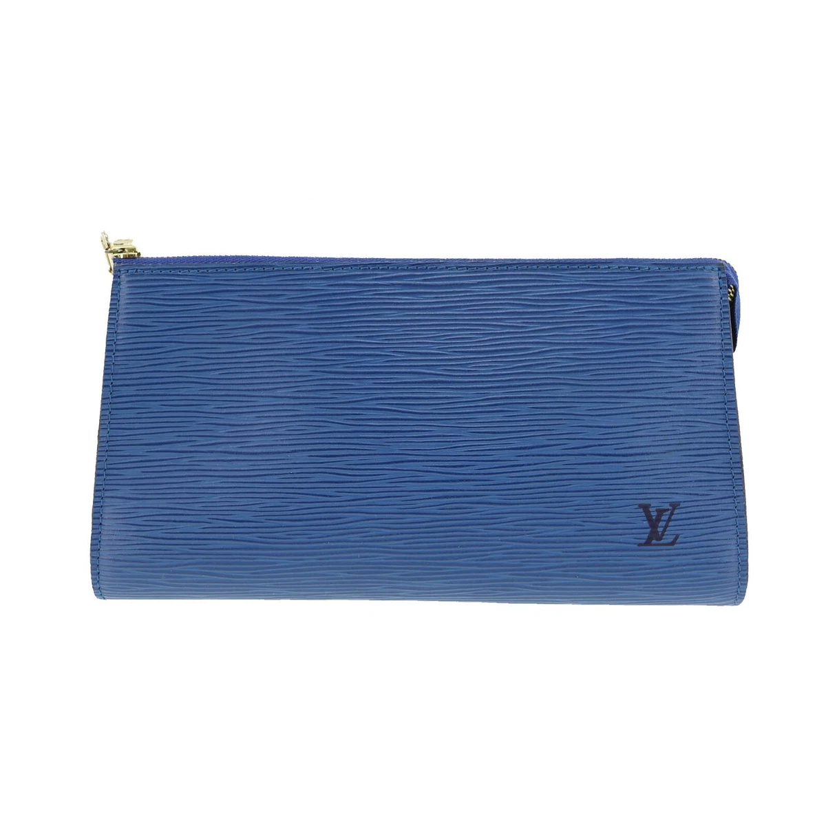 Second Hand Louis Vuitton Myrtille Blue Epi Leather Pochette