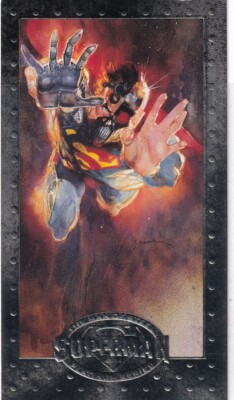 1994 Skybox DC Superman Platinum Card Series No. 74 The Cyborg Superman