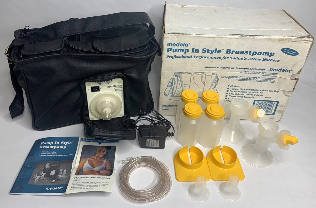 Medela Advanced 8P91 Portable Double Breast Pump Older Model Bag & Charger  Clean