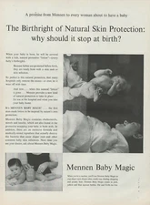 1959 Mennen Baby Magic Lotion Birthright of Natural Skin Protection Vtg Print Ad