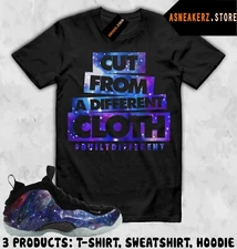 Shirt Match Foamposite One Galaxy Sneaker Matching Tee Different Cloth T-Shirt