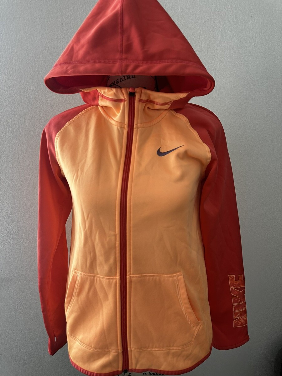 orange nike hoodie youth