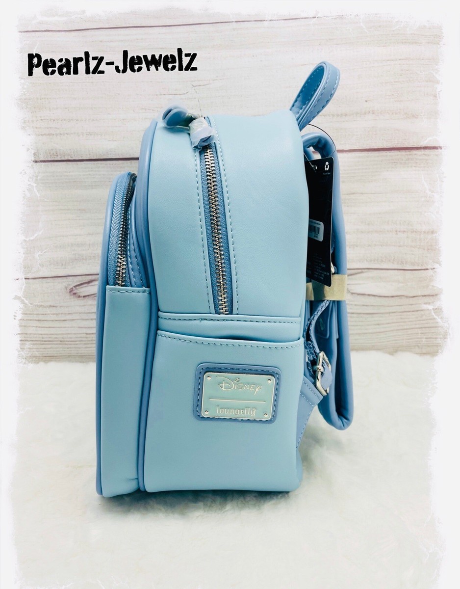 Loungefly Lilo & Stitch & Angel Couple Kissing Blue Mini Backpack BoxLunch NWT Lilo & Stitch Loungefly Disney Lilo & Stitch: The Series  main image 4