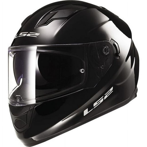 LS2 Stream Full Face Motorcycle Helmet Solid Gloss Black 328