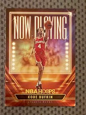 Kobe Bufkin 2023-24 NBA Hoops “Now Playing” Holo Foil SP RC #19 Atlanta Hawks
