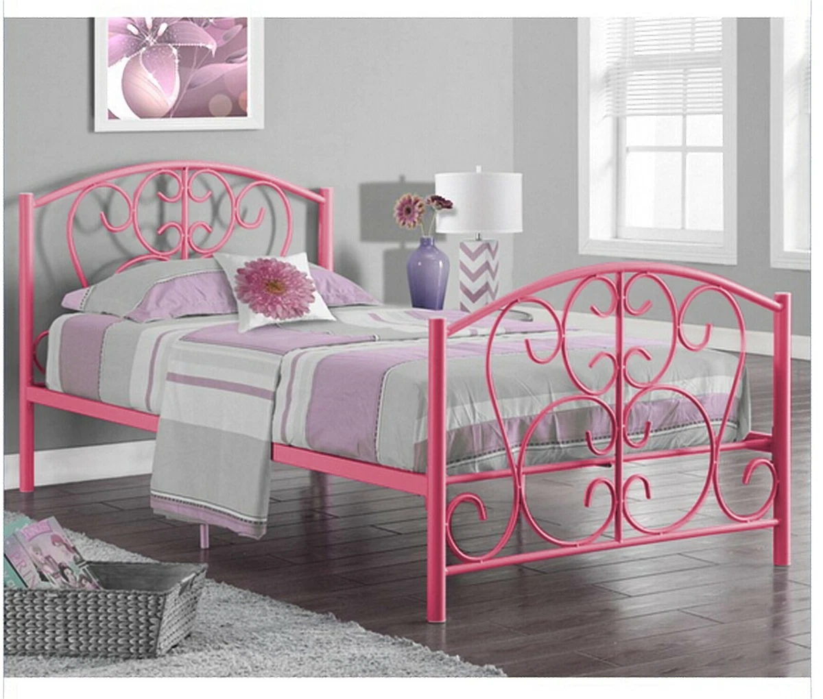 Classic metal bed sale frame