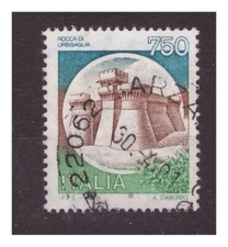 CASTLES 750 Lire with watermark stars second type