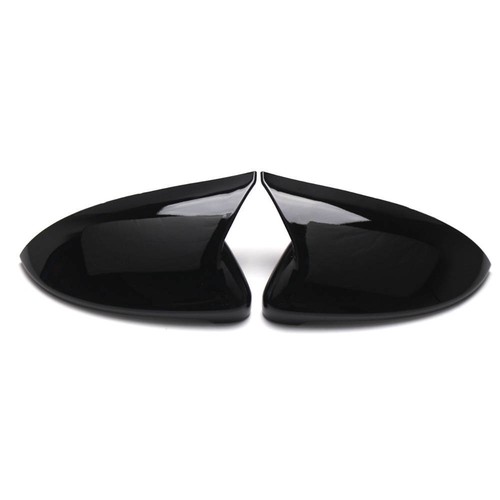 Gloss Black Wing Mirror Covers Caps For Golf MK7 Rear View Casing UK - Picture 10 of 10