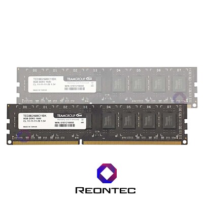 8GB PC RAM TeamGroup PC3 - 12800U DDR3 TED38G1600C11BK