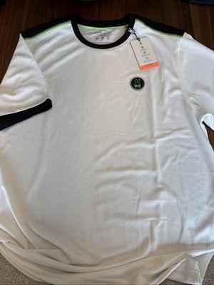 NWT PSYCHO BUNNY Mens SZ L /6 Webster Sport Performance White T