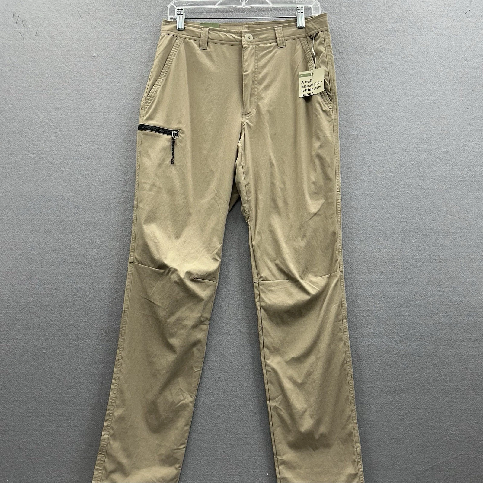 REI Co-op Trailmade Pants Men 30x34 NWT Beige Nylon Stretch Hiking Quick Dry New