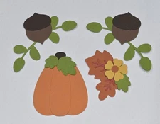 Fall Accessories. Scrapbook, Card Making Paper Piecing