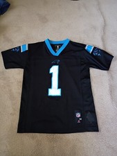 Cam Newton Carolina Panthers Jersey Black NFL Dry-Fit Youth Medium 10-12 Perfect