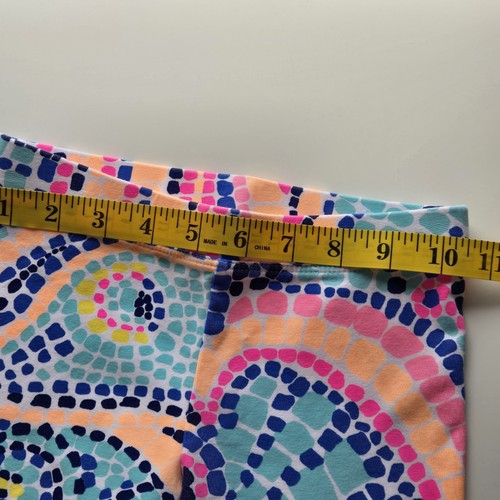 Lilly Pulitzer Maia Multi Tile Wave Leggings Girls Size M 6/7 Beach Vacation - Picture 4 of 7