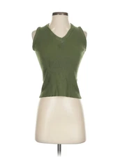H By Halston Women Green Sweater Vest XS