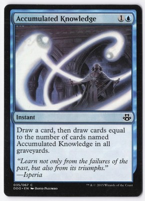 Accumulated Knowledge Normal C Duel Decks: Elspeth vs. Kiora 35 NM