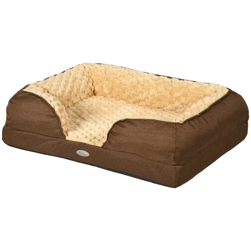 PawHut Calming Dog Bed Small - Brown, Refurbished - Picture 11 of 11
