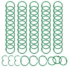 1" Loose Leaf Binder Rings, 50Pcs Binder Ring Book Rings Metal Green