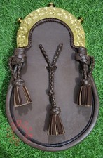 Vintage Culloden Style Jacobite Brass Scottish Kilt Sporran-MOD Brass Cantle