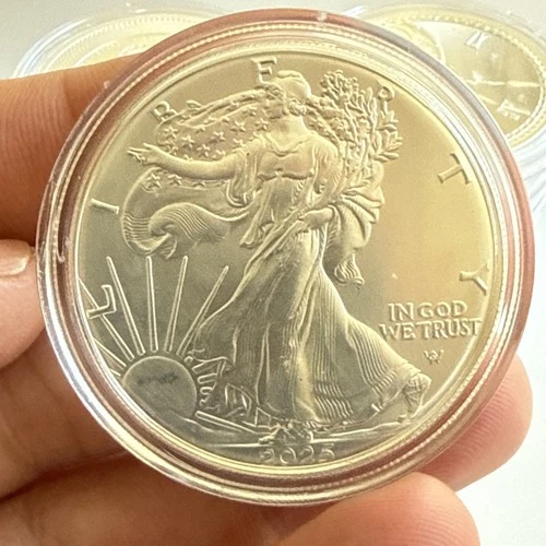 2025 American 1oz .999 Fine Silver Eagle $1 Coin Walking Liberty InCapsule