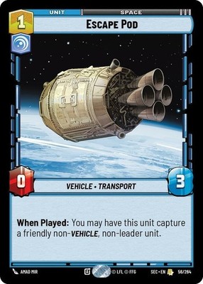 x1 Escape Pod - Foil R Star Wars Secrets of Power M/NM
