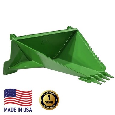 John Deere Quick Attach (Hook and Pin) Tractor Stump Bucket MADE IN USA WE SHIP