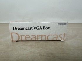 Vintage Sega Dreamcast VGA Box HKT-8100 Japan Official Adapter with Box & Manual