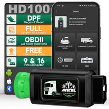 ANCEL HD100 Diesel Heavy Duty Truck Scanner DPF Regen for Cummins Detroit