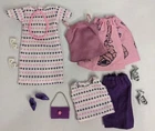 3 Handmade 1/6th Scale Barbie Sized Outfits With Accessories