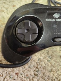 Sega Saturn 3D Control Pad MK-80116 Black Original Controller (Tested / Works)