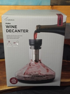 Rabbit Pura Wine Decanter 2016 Brand New Aerate And Filter