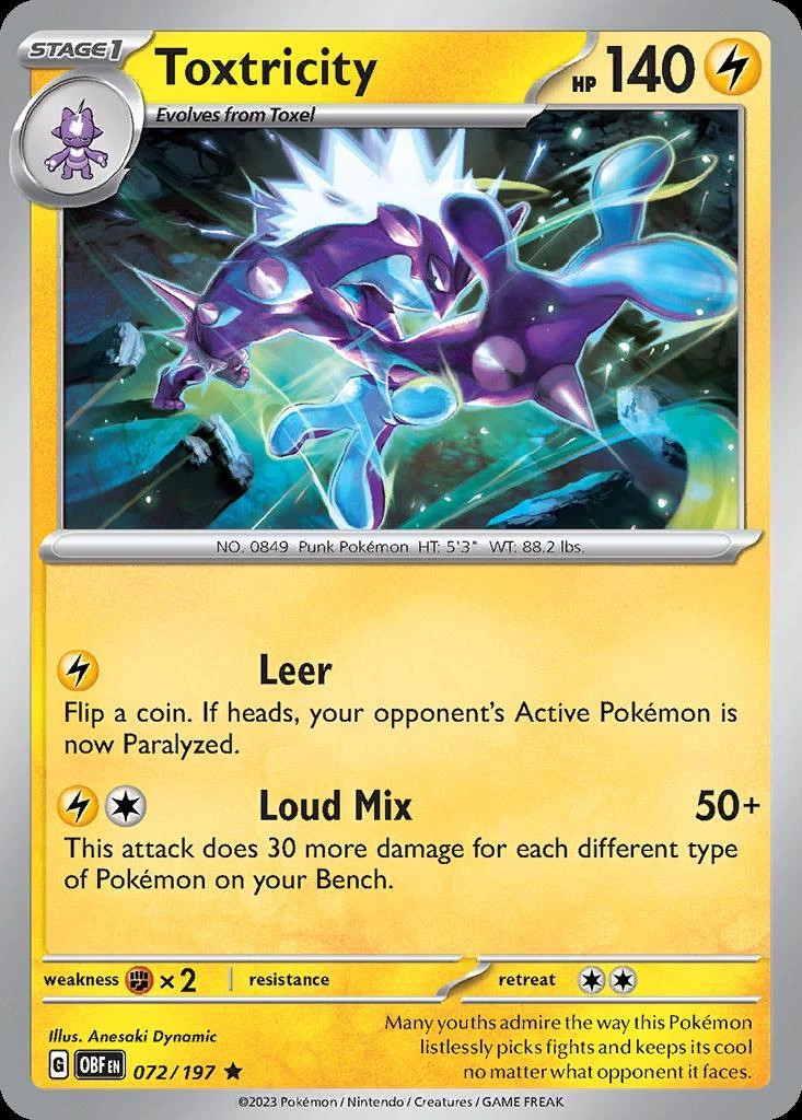 Toxtricity - 072/197 - Non-Holo Theme Deck Exclusive (Near Mint) Pokemon Promos